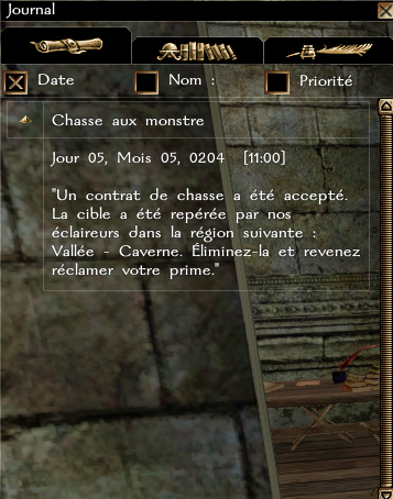 Journal de quête